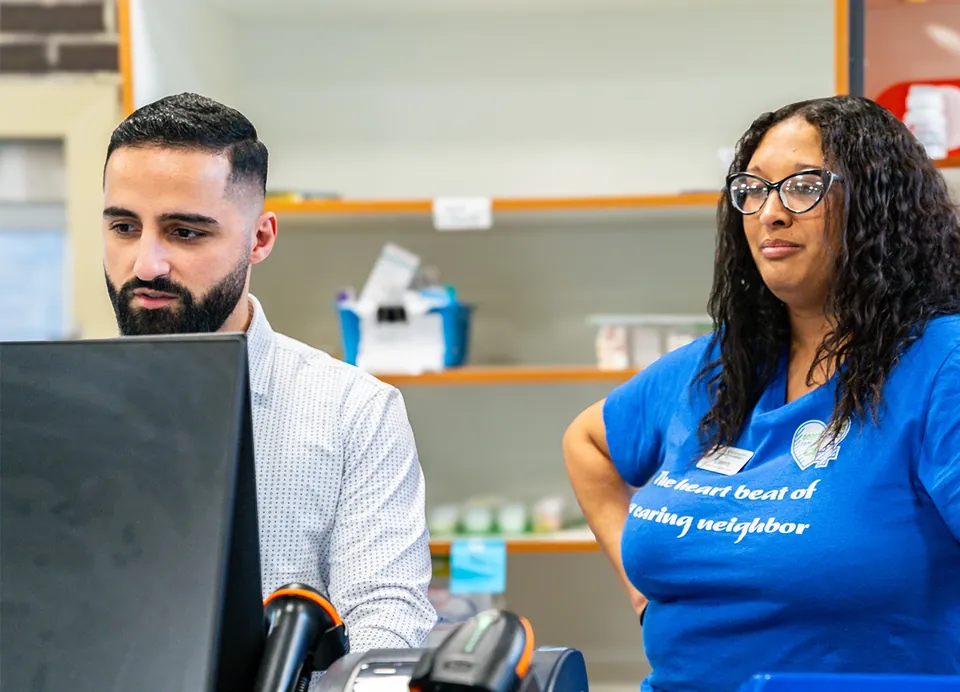 Our team at the pharmacy counter